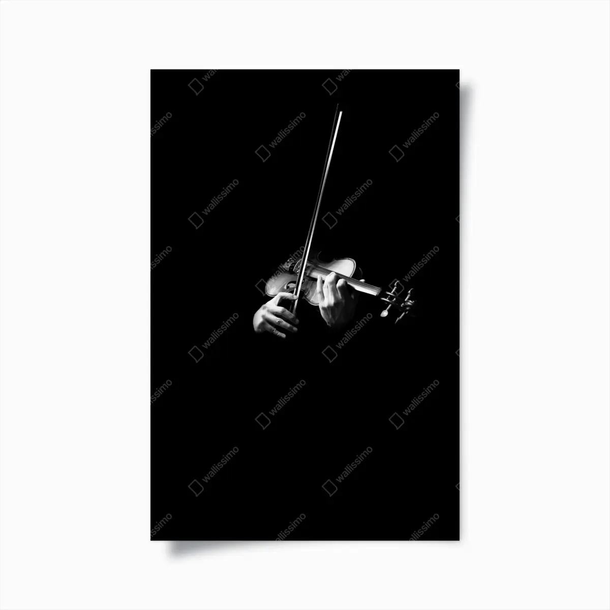 Poster soulful violin in monochrome • Wallissimo® Poster soulful violin in monochrome • Wallissimo®