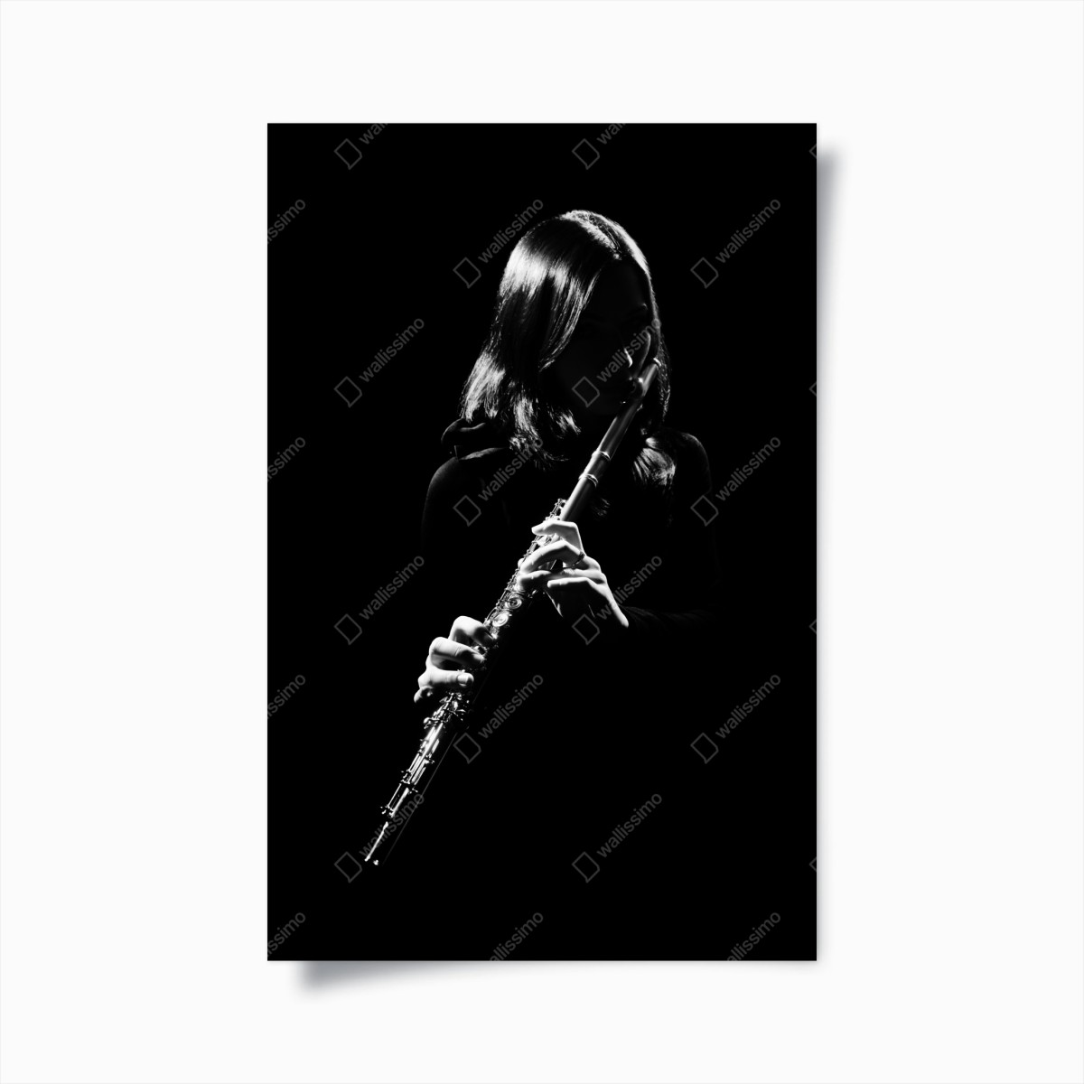 Poster elegant flute silhouette • Wallissimo® Poster elegant flute silhouette • Wallissimo®