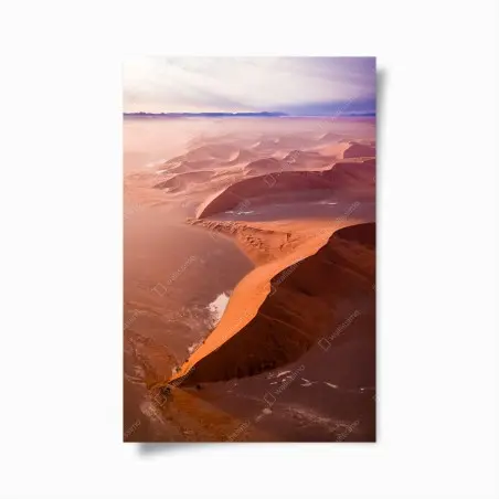 Poster Sossusvlei desert dunes panorama • Wallissimo®
