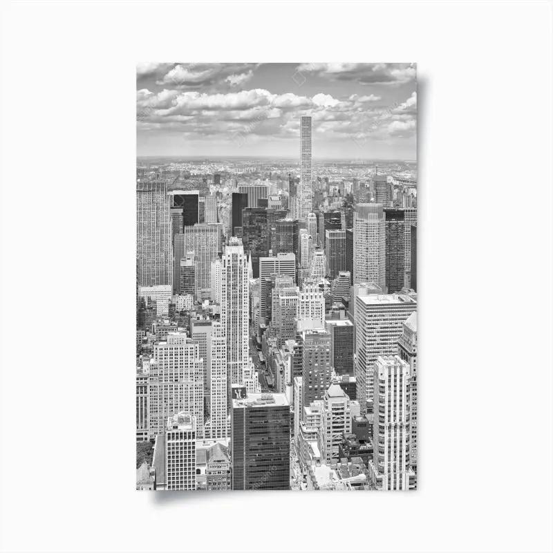 Poster New York skyline in monochrome