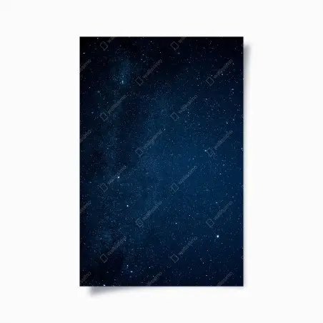 Poster deep blue starry sky • Wallissimo®