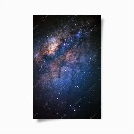 Poster milky way galaxy nightscape • Wallissimo®