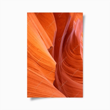 Poster warm sandstone canyon abstract • Wallissimo®