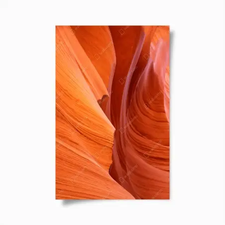 Poster warm sandstone canyon abstract • Wallissimo®