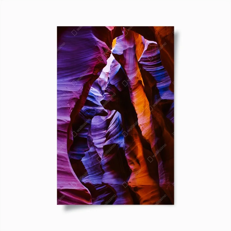 Poster vibrant slot canyon rock formations