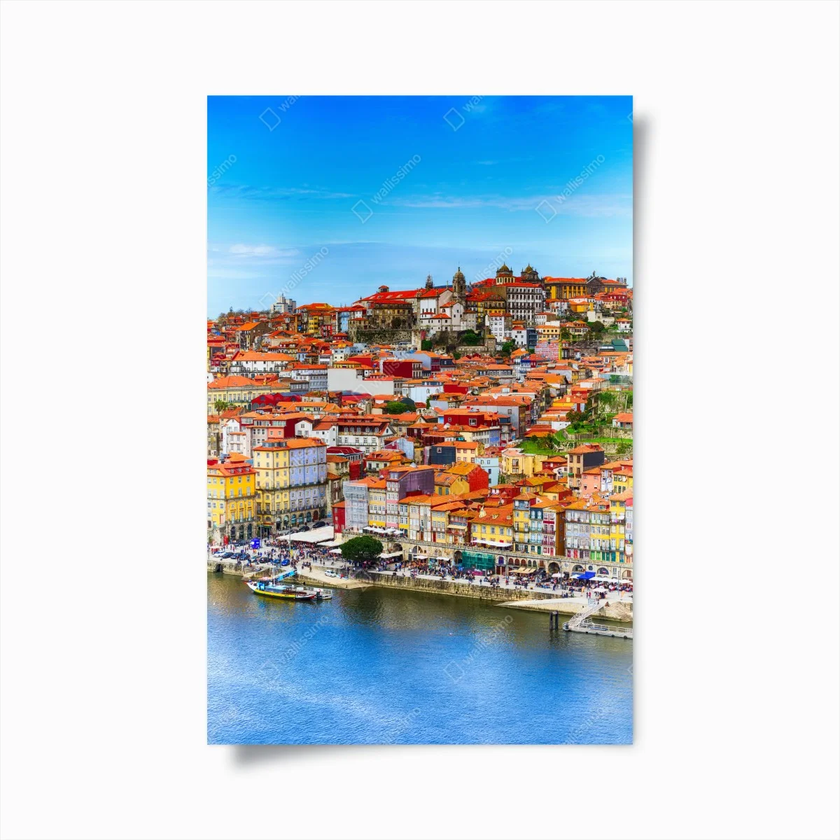Poster Porto vibrant riverside panorama • Wallissimo® Poster Porto vibrant riverside panorama • Wallissimo®