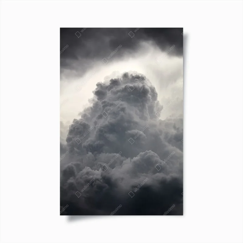 Poster dramatic gray cloudscape