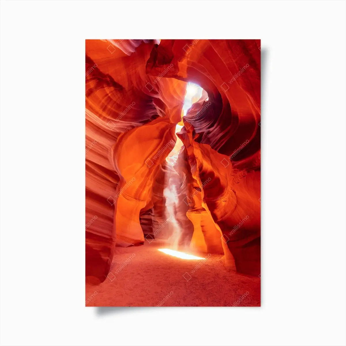 Poster sunbeam in sandstone slot canyon • Wallissimo® Poster sunbeam in sandstone slot canyon • Wallissimo®