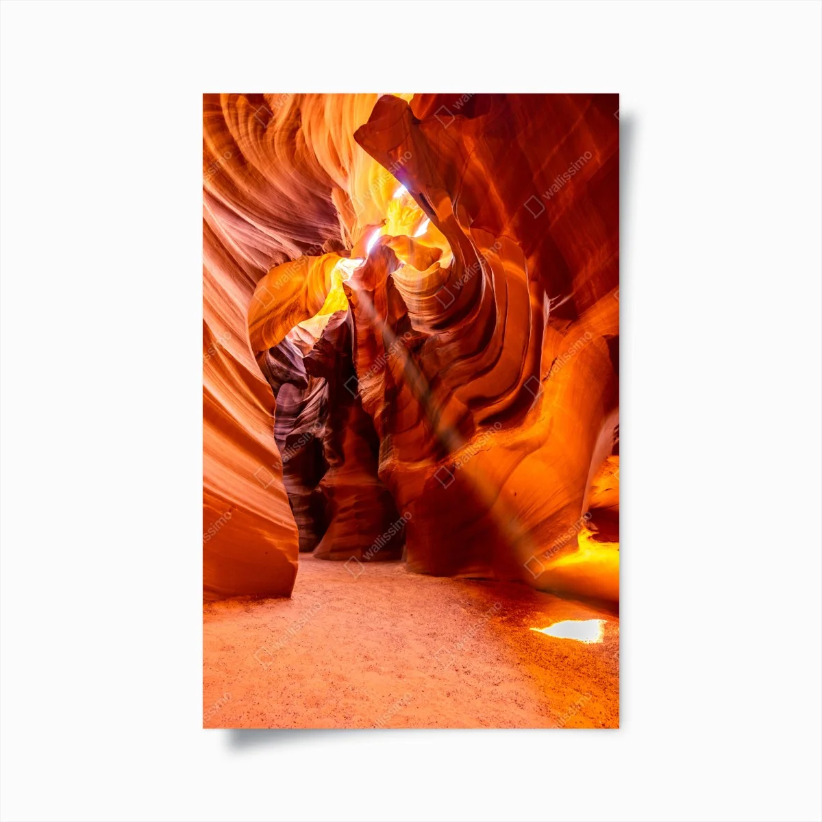 Poster Upper Antelope Canyon light and sandstone curves ⁕ Wallissimo® Poster Upper Antelope Canyon light and sandstone curves ⁕ Wallissimo®