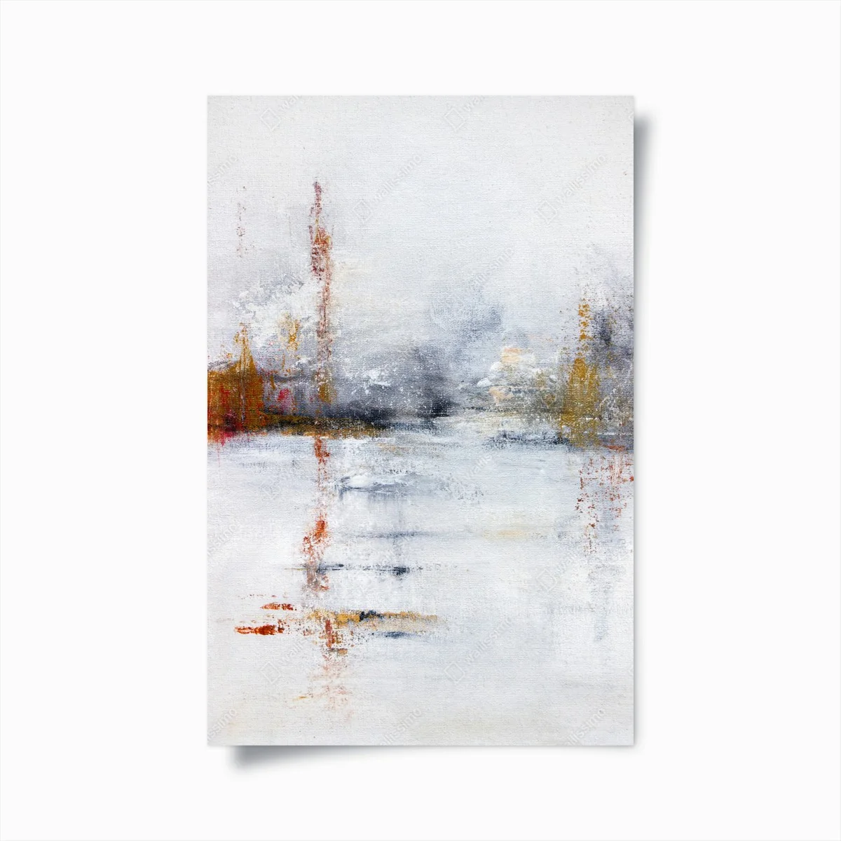 Poster serene abstract landscape in soft neutrals • Wallissimo® Poster serene abstract landscape in soft neutrals • Wallissimo®