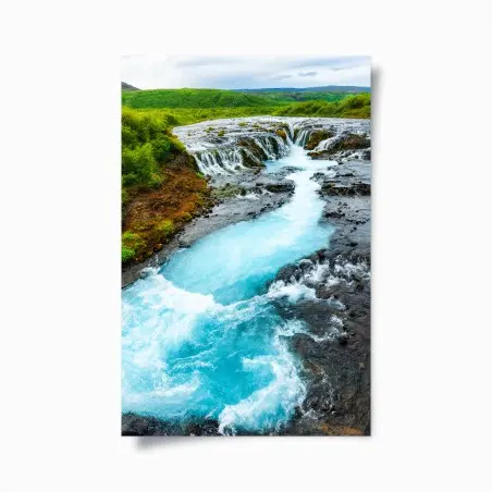 Poster Bruarfoss waterfall, Iceland • Wallissimo®