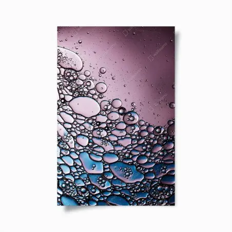 Poster purple bubble abstract pattern • Wallissimo®