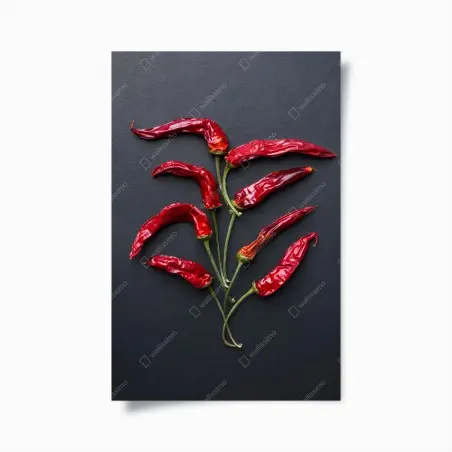 Poster red chili pepper culinary art • Wallissimo®