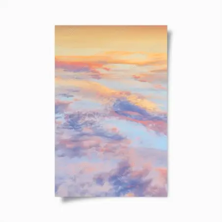 Poster serene pastel sunrise sky • Wallissimo®