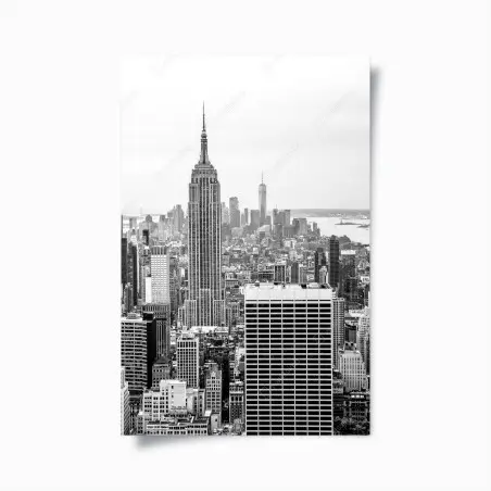 Poster timeless New York skyline with Empire State Building • Wallissimo®