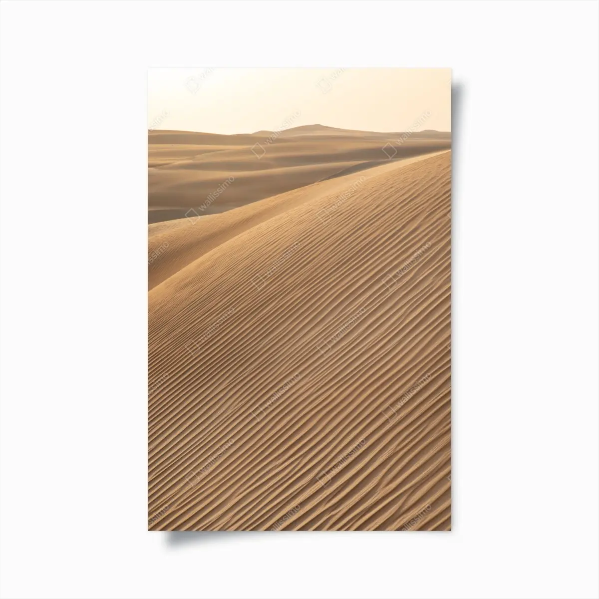 Poster golden sand dunes minimal landscape • Wallissimo® Poster golden sand dunes minimal landscape • Wallissimo®