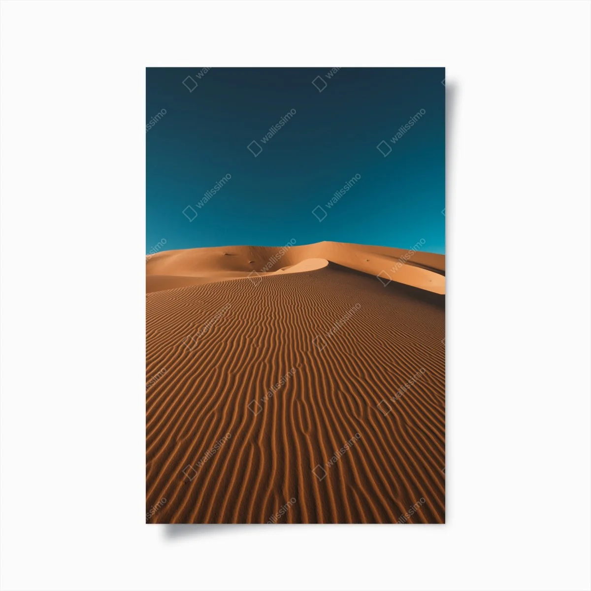 Poster golden sand dunes under deep blue sky ⁕ Wallissimo® Poster golden sand dunes under deep blue sky ⁕ Wallissimo®