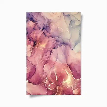 Poster ethereal purple marble abstract • Wallissimo®
