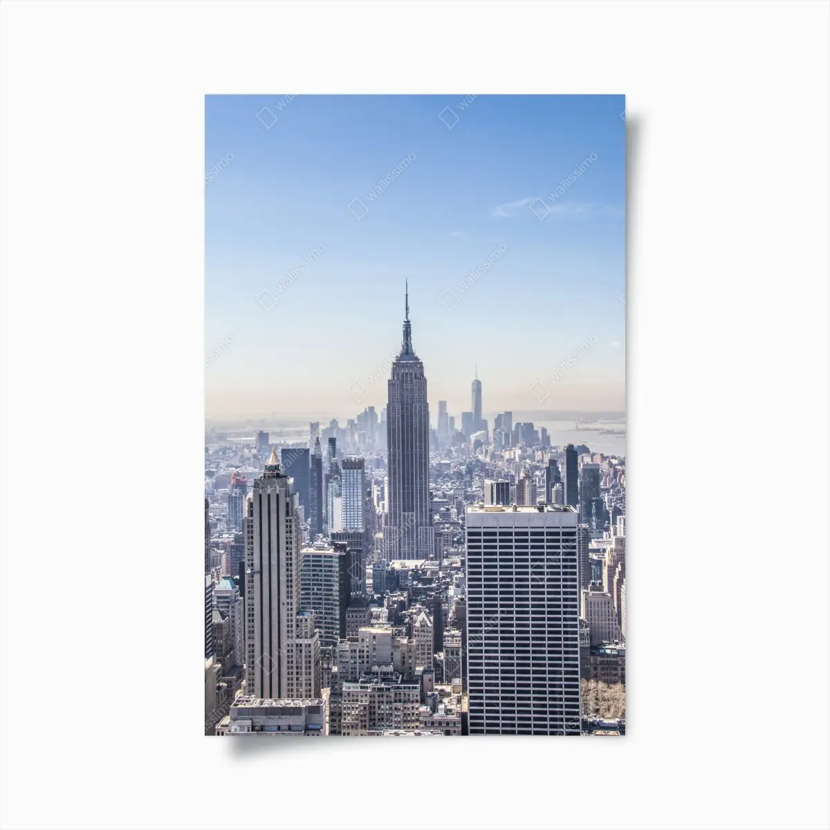 Poster New York skyline with Empire State Building • Wallissimo® Poster New York skyline with Empire State Building • Wallissimo®