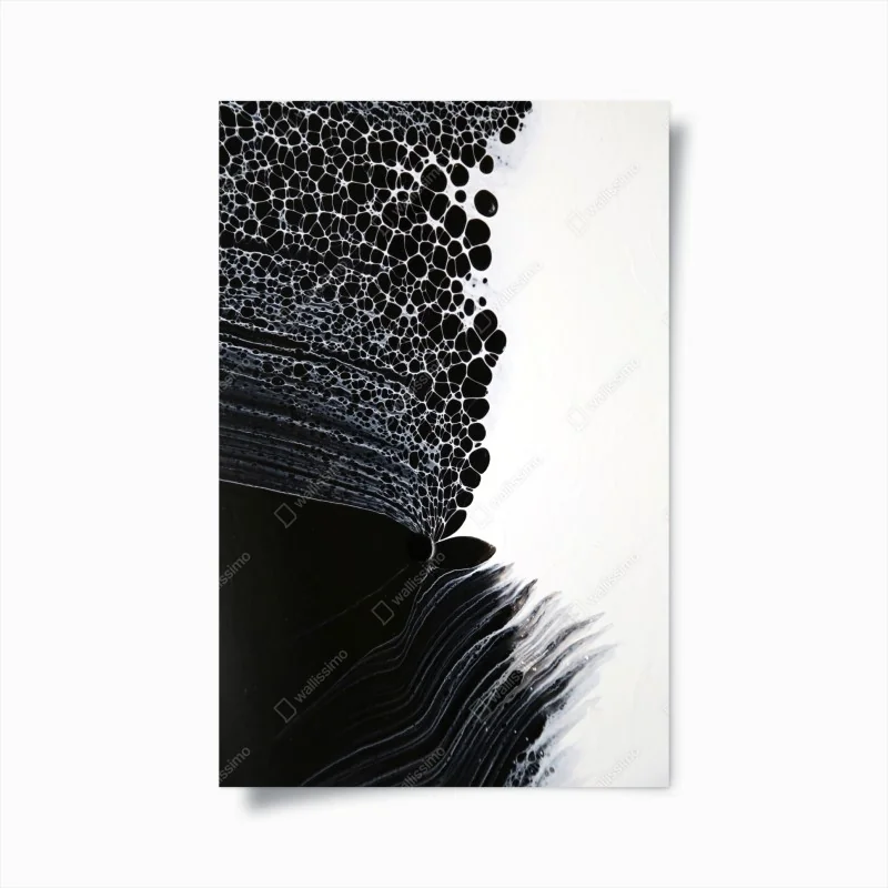 Poster monochrome cellular flow