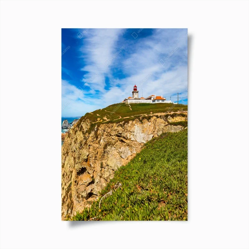 Poster lighthouse on the cliffs of Cabo da Roca