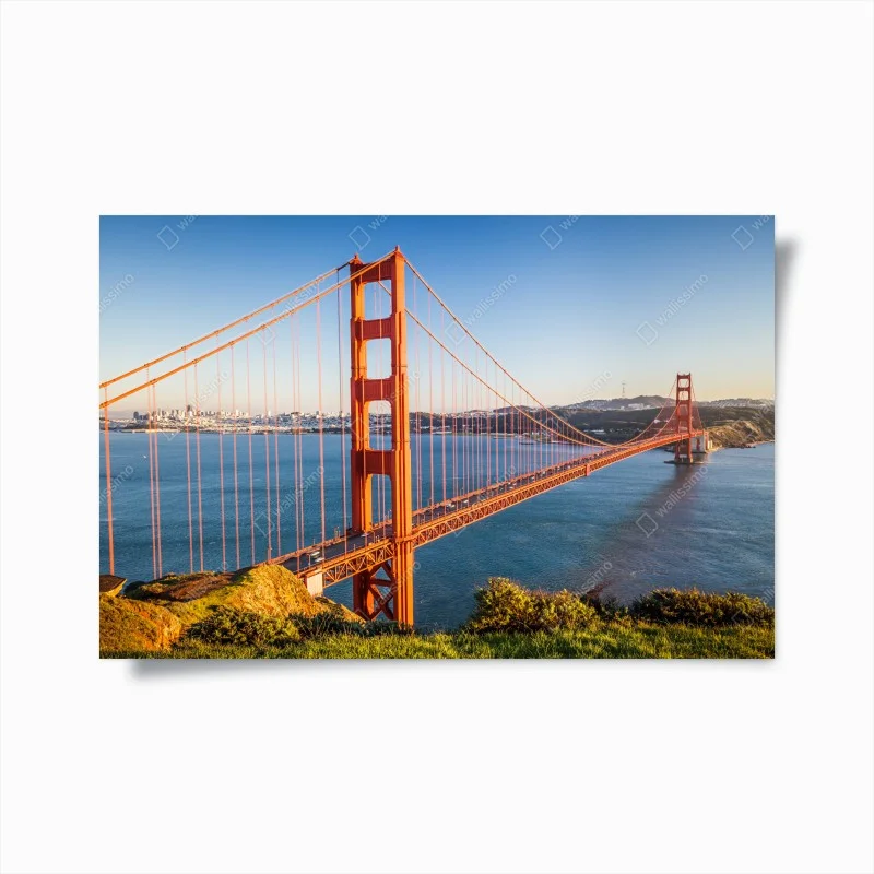 Poster Golden Gate Bridge panoramic view