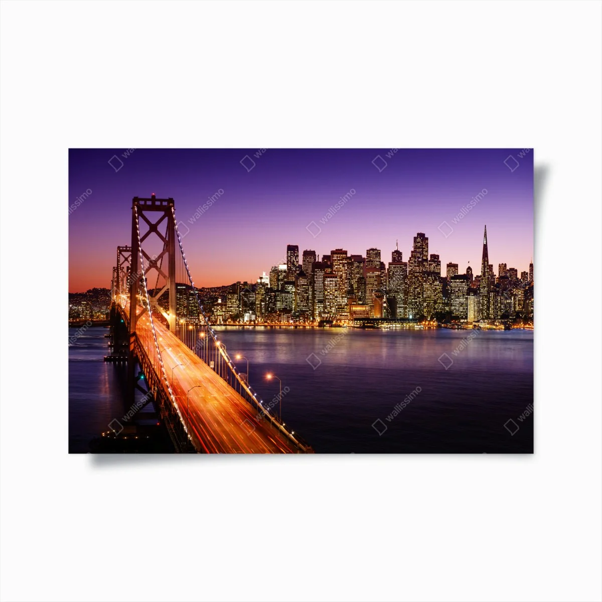Poster San Francisco skyline at sunset • Wallissimo® Poster San Francisco skyline at sunset • Wallissimo®