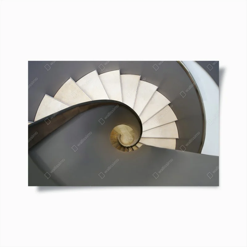 Poster spiral staircase abstract composition