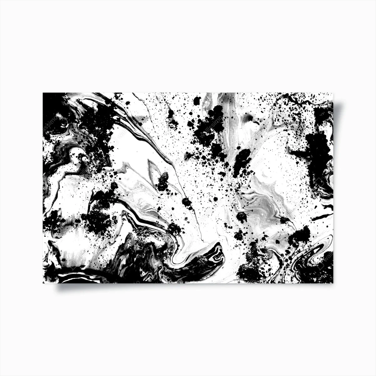 Poster monochrome marble ink abstract • Wallissimo® Poster monochrome marble ink abstract • Wallissimo®