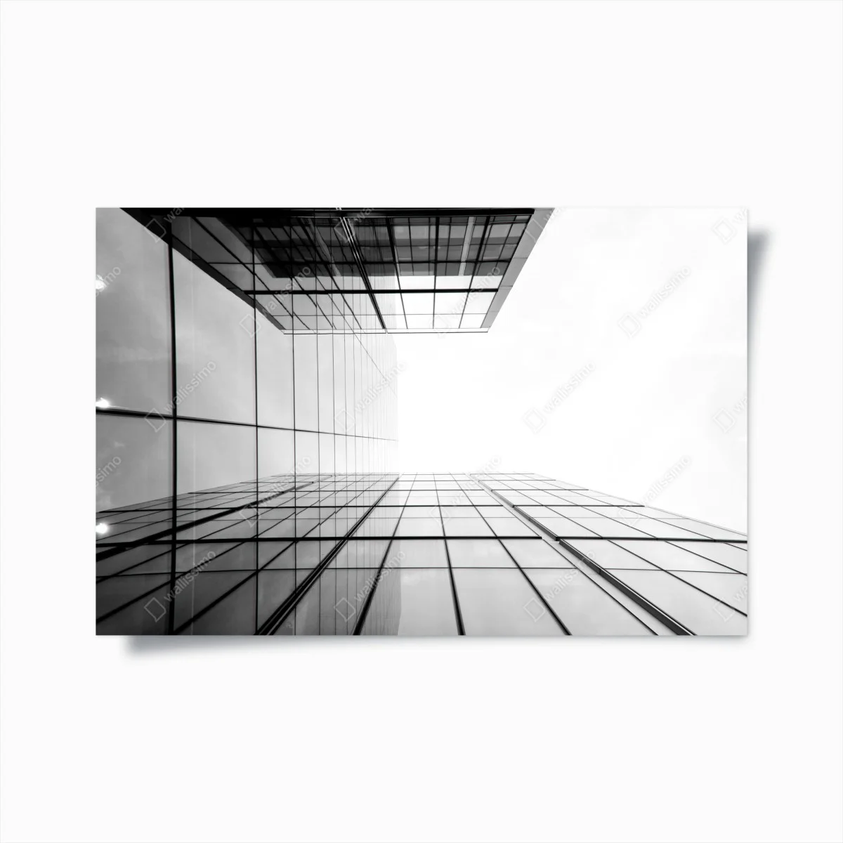 Poster minimalist glass skyscraper perspective • Wallissimo® Poster minimalist glass skyscraper perspective • Wallissimo®