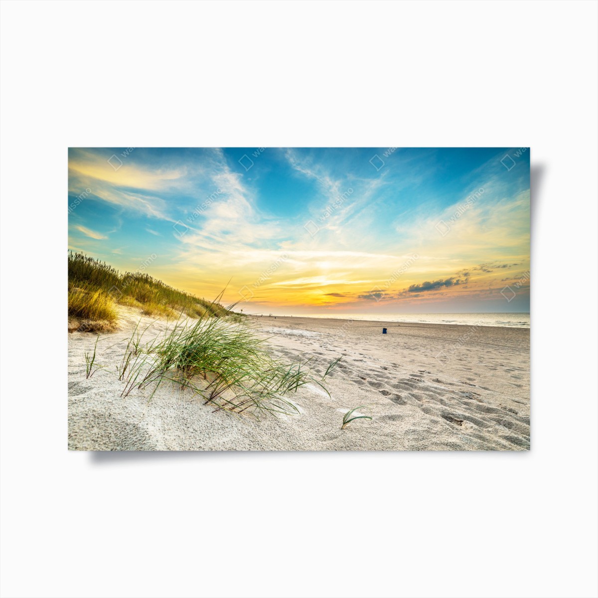 Poster sunset over serene sand dunes • Wallissimo® Poster sunset over serene sand dunes • Wallissimo®