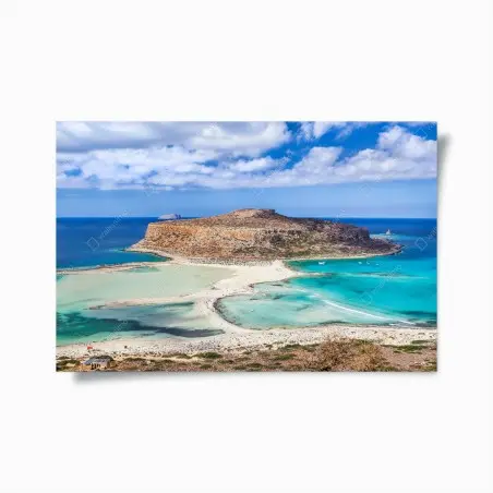 Poster turquoise lagoon beach panorama • Wallissimo®