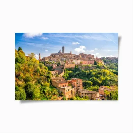 Poster Siena skyline panorama, Italy • Wallissimo®
