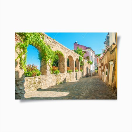 Poster sunlit arches in Ravello • Wallissimo®