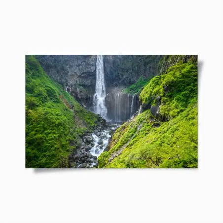 Poster Kegon falls, Nikko waterfall landscape • Wallissimo®