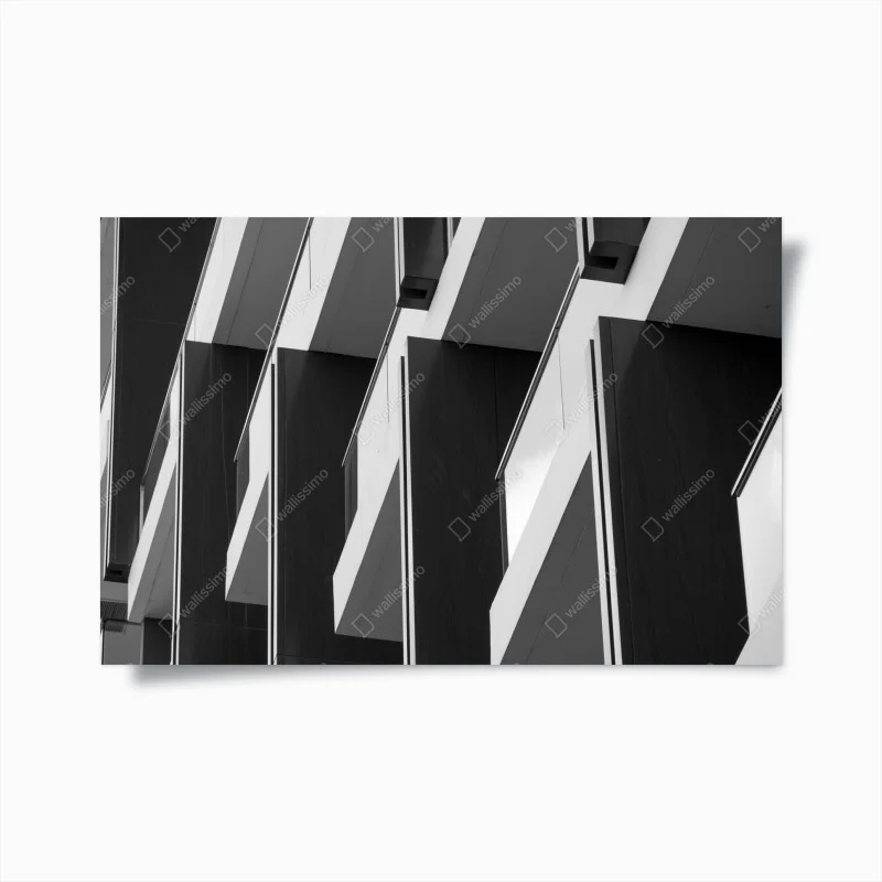 Poster geometric balcony rhythm