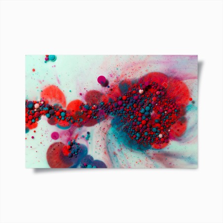 Poster vibrant marbled color burst • Wallissimo®