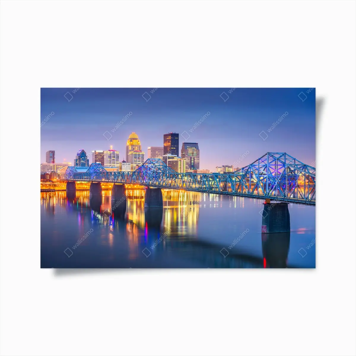 Poster Louisville skyline at dusk • Wallissimo® Poster Louisville skyline at dusk • Wallissimo®