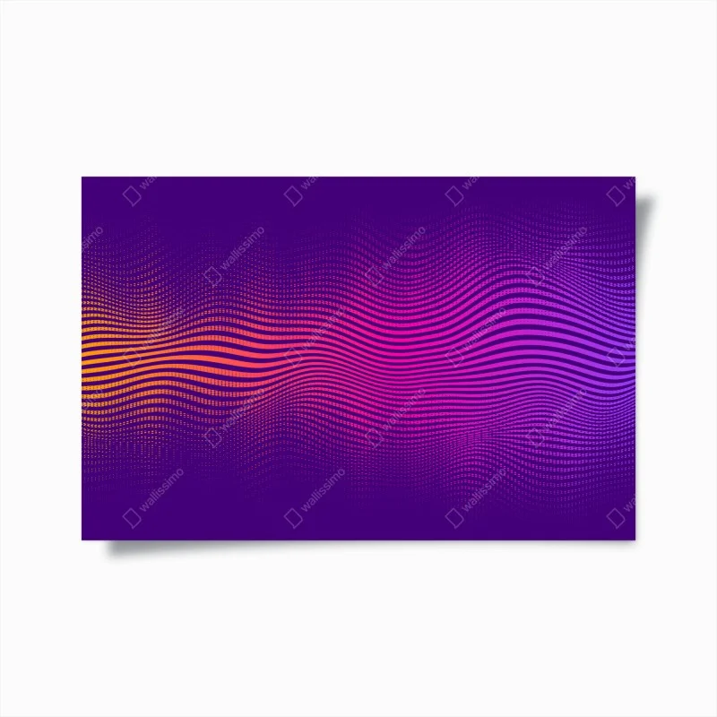 Poster vibrant gradient wave pattern