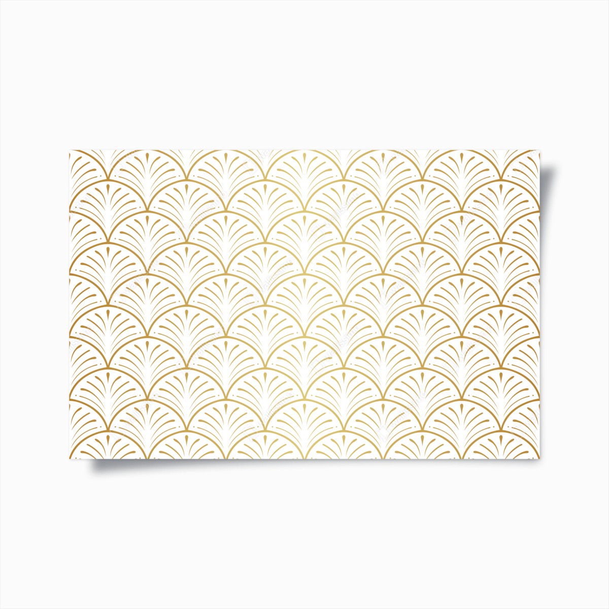Poster gold art deco fan pattern • Wallissimo® Poster gold art deco fan pattern • Wallissimo®