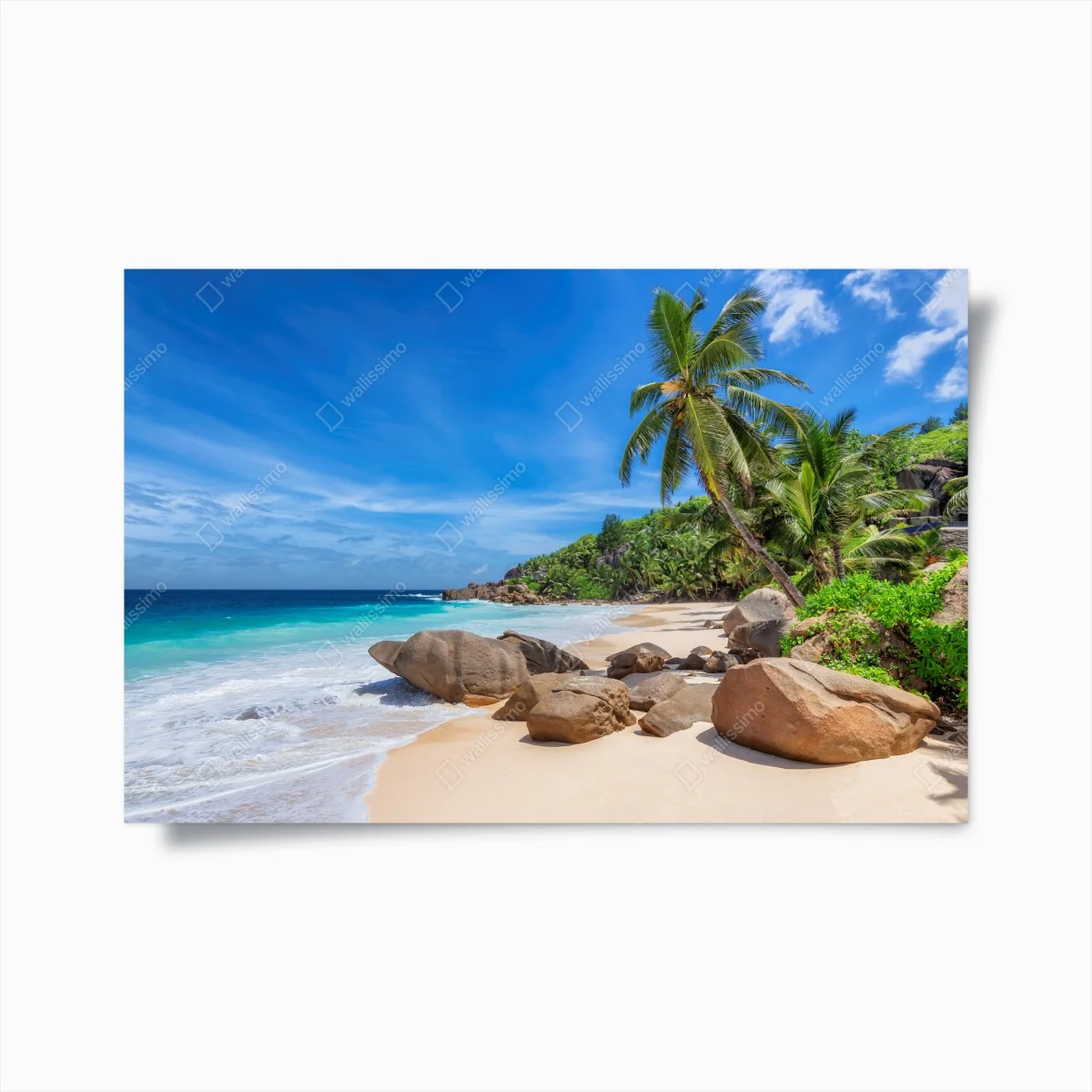 Poster tropical palm beach seascape • Wallissimo® Poster tropical palm beach seascape • Wallissimo®