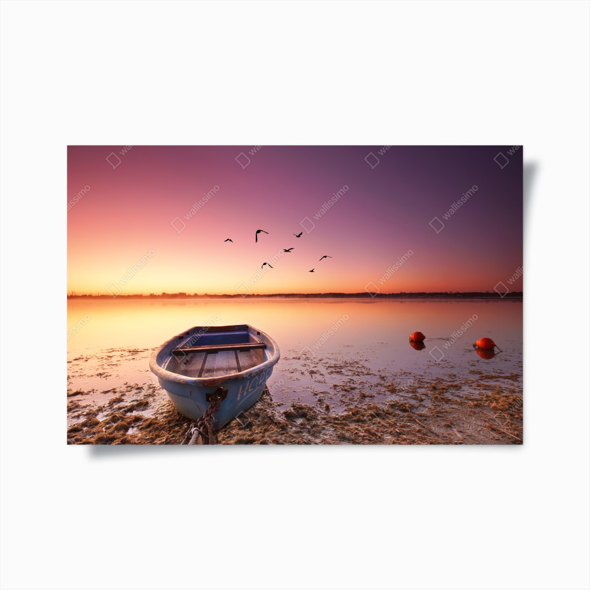 Poster sunset serenity over still waters • Wallissimo® Poster sunset serenity over still waters • Wallissimo®