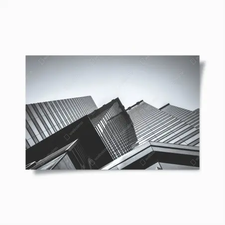 Poster Hong Kong commercial building close-up • Wallissimo®