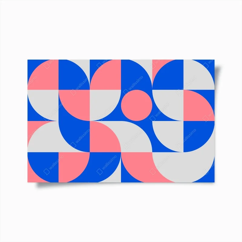 Poster scandinavian geometric composition