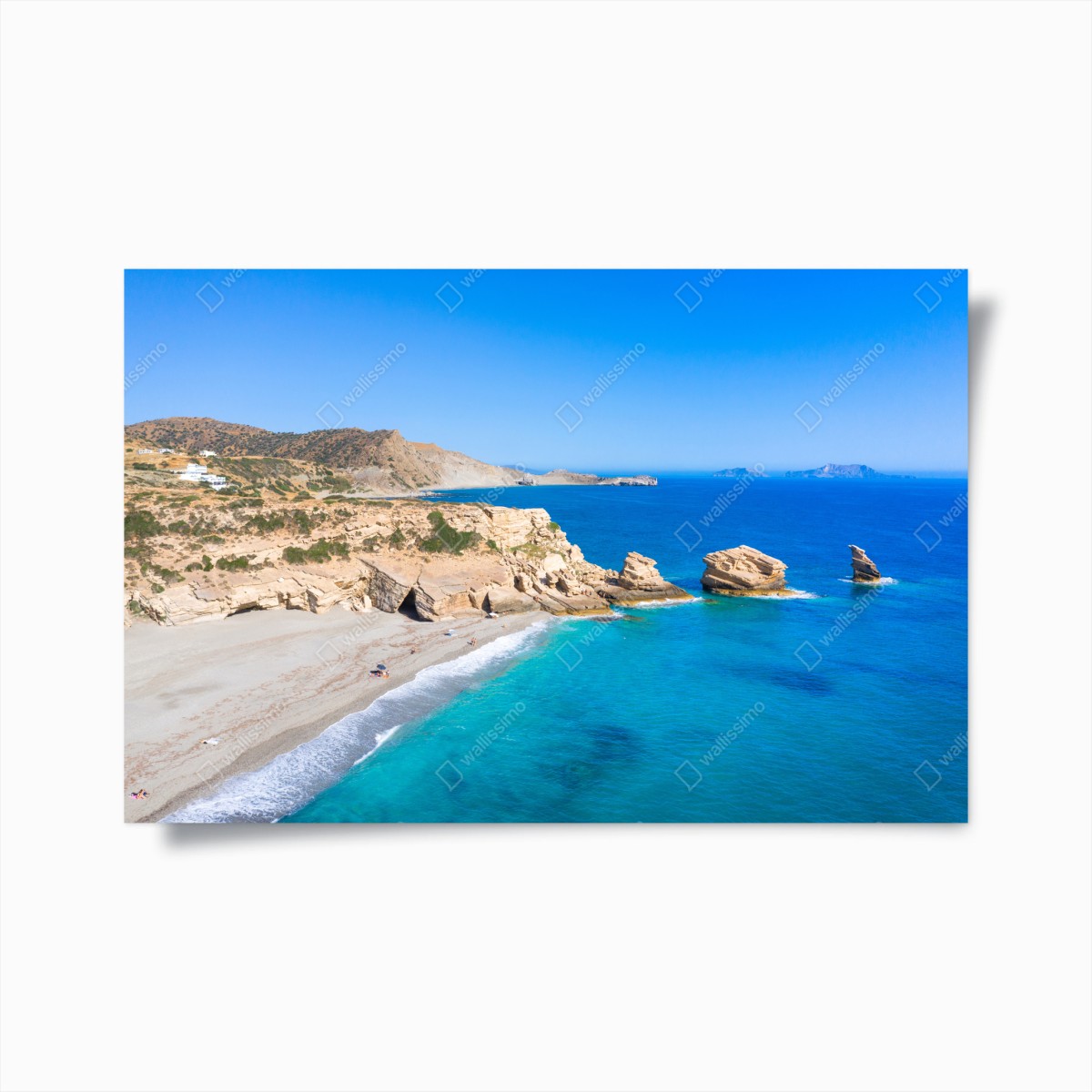 Poster turquoise coastal escape • Wallissimo® Poster turquoise coastal escape • Wallissimo®