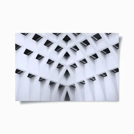 Poster geometric arched ceiling pattern • Wallissimo®