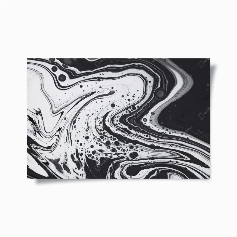 Poster monochrome marble abstract