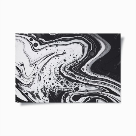 Poster monochrome marble abstract • Wallissimo®