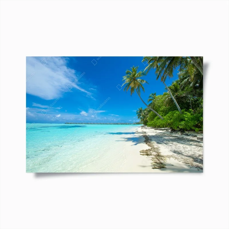 Poster tropical Maldives beach escape