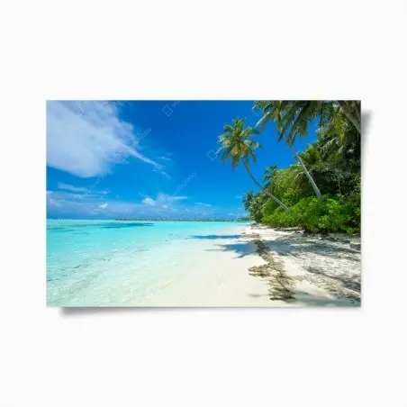Poster tropical Maldives beach escape • Wallissimo®